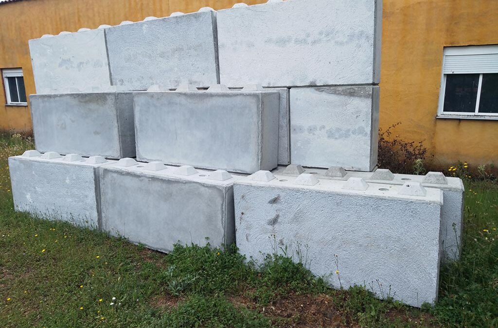 Piezas lego de hormigón